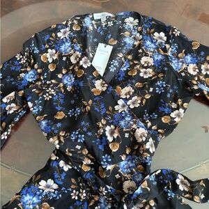 Amour Vert all silk wrap blouse